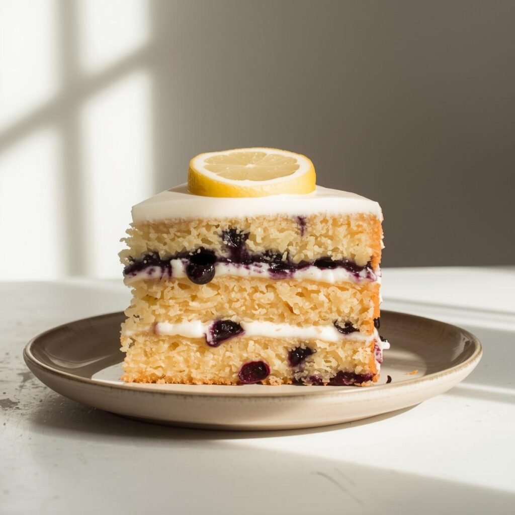 Easy Lemon Blueberry Sheet Cake with Zesty Glaze