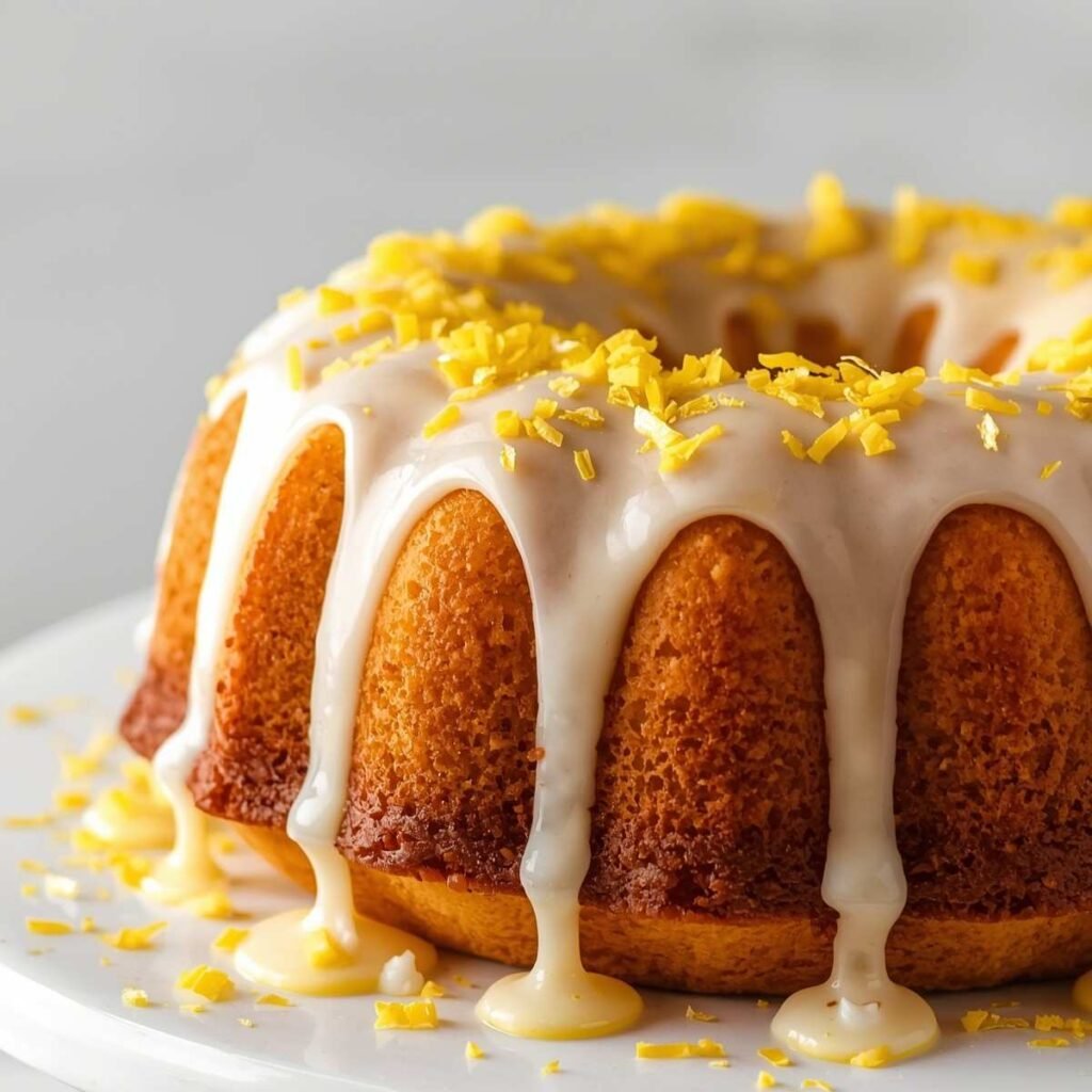Moist Lemon Glaze Cake
