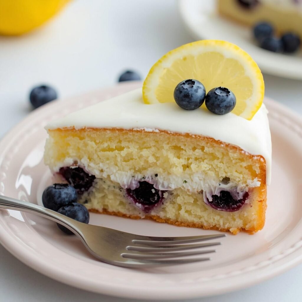 Lemon blueberry cake