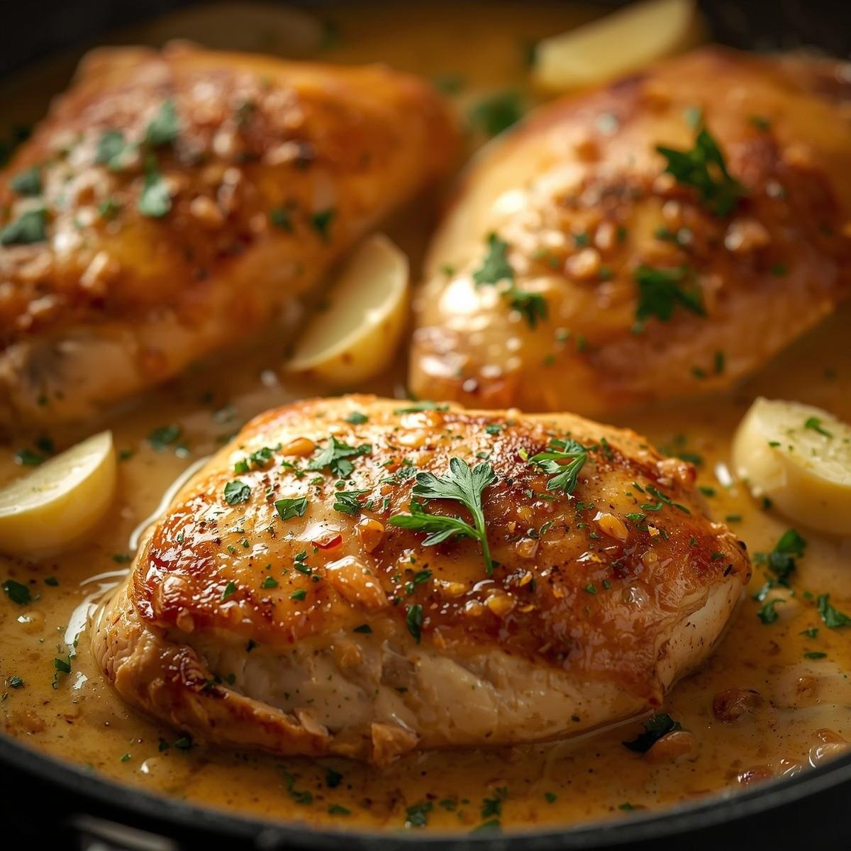 Creamy Garlic Butter Chicken Skillet