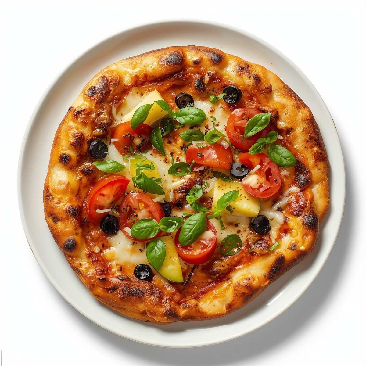 Easy Mediterranean Flatbread Pizza