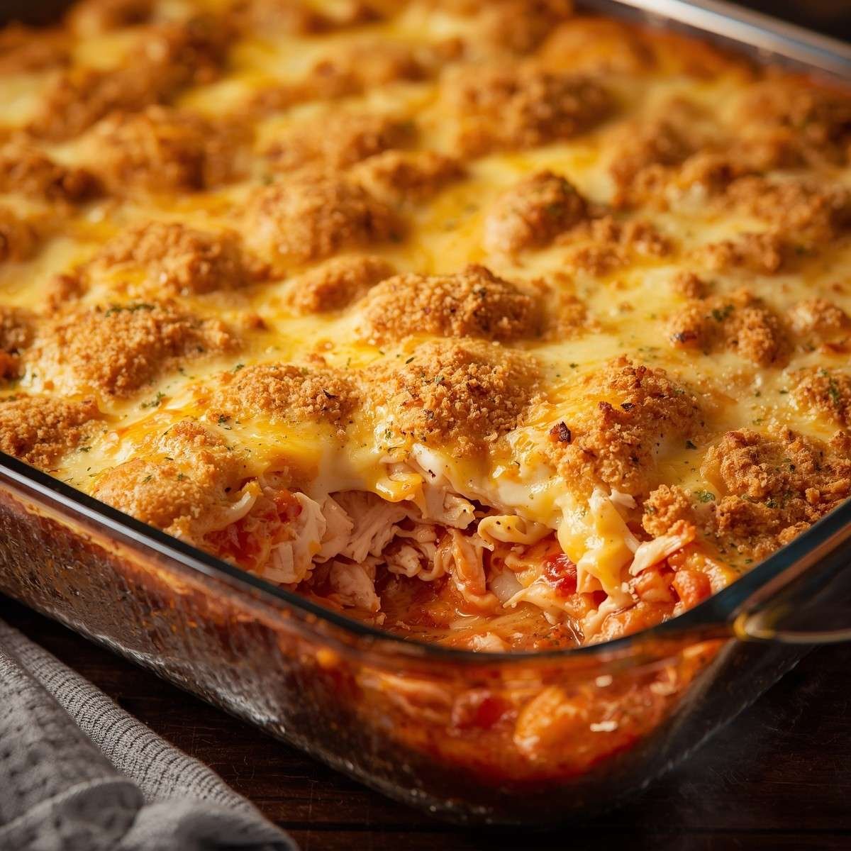 Protein Packed Chicken Parmesan Casserole
