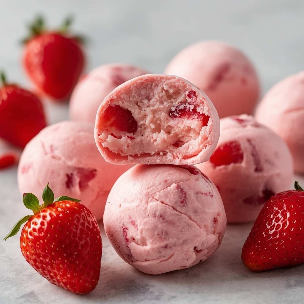 Strawberry Cheesecake Fat Bombs