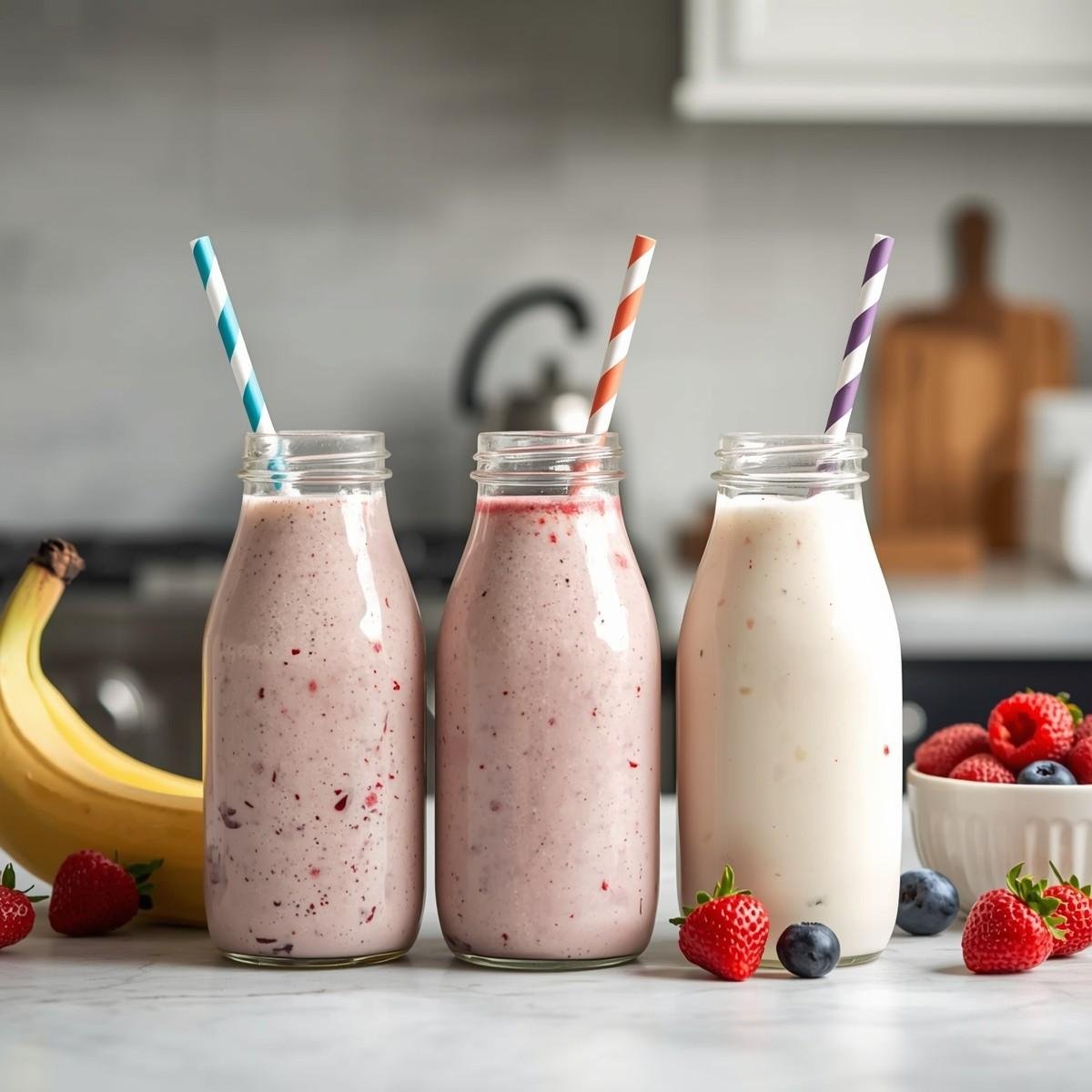 Probiotic Mixed Berry Kefir Smoothie