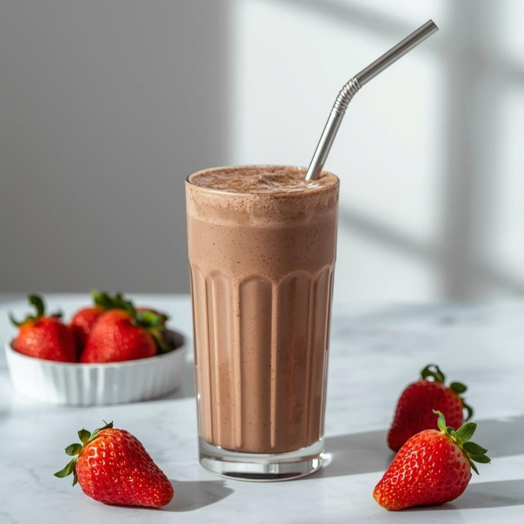 Chocolate Strawberry Protein Shake