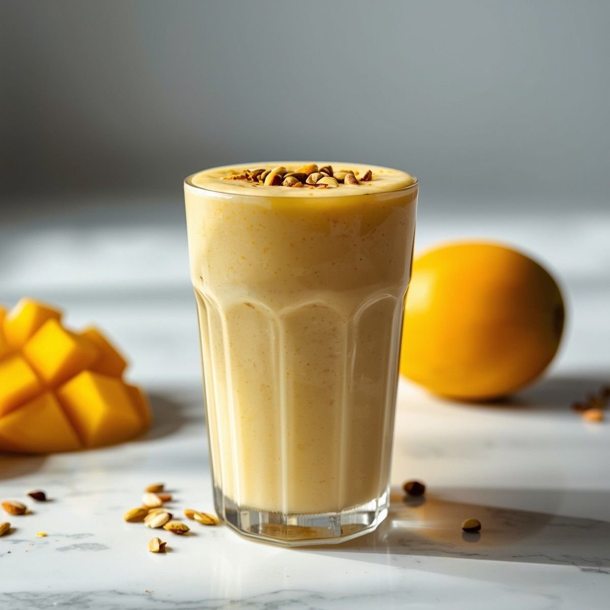 Traditional Mango Lassi Yogurt Smoothie