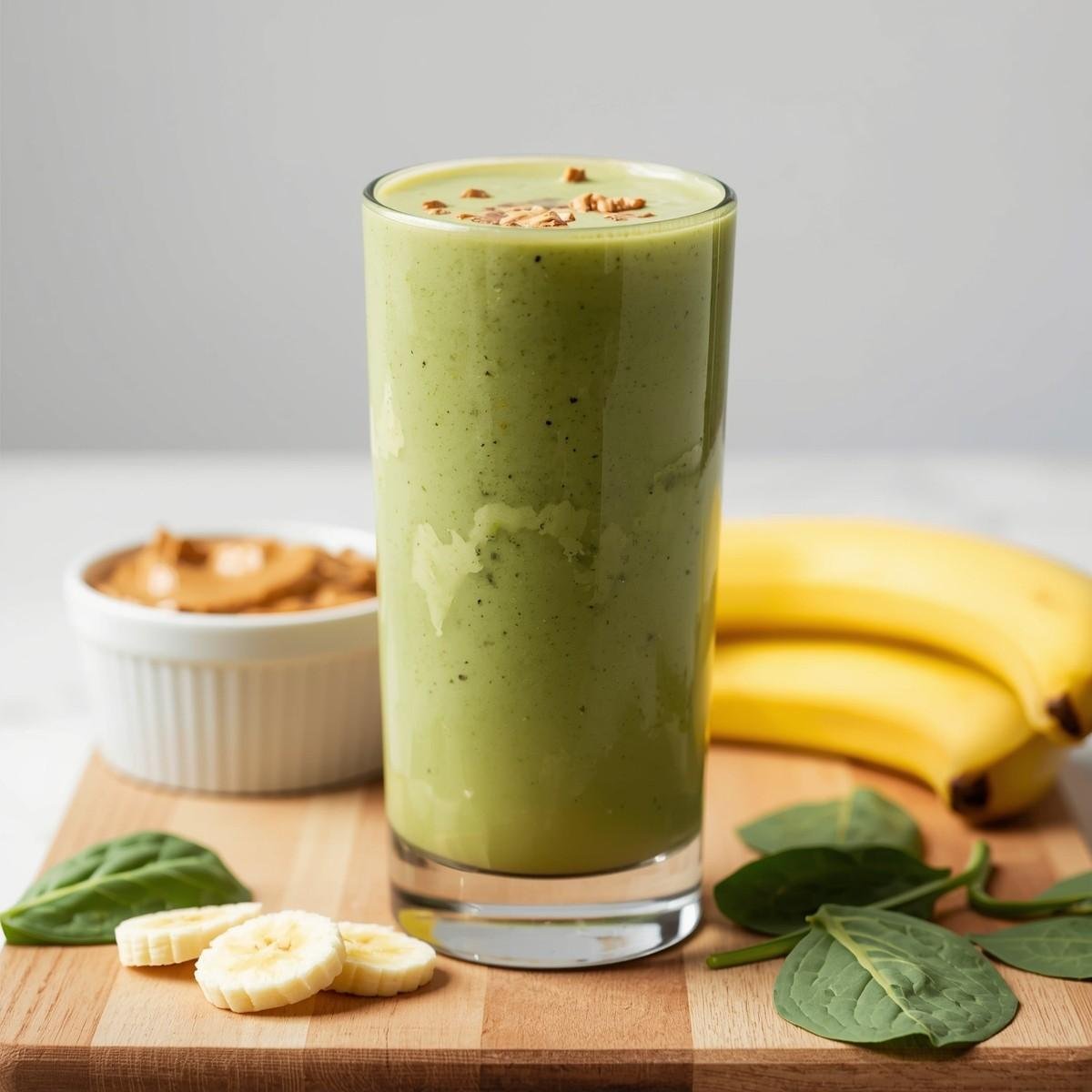 Spinach Peanut Butter Banana Smoothie