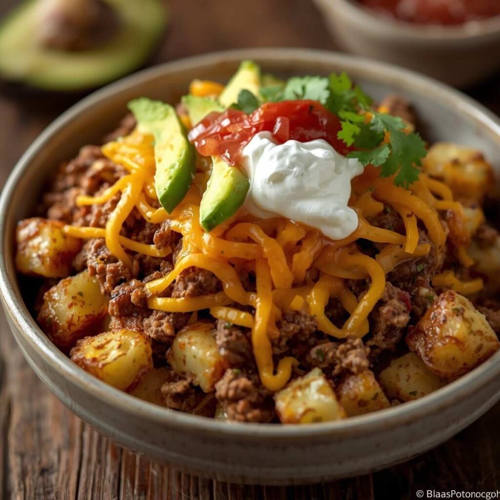 Tex-Mex High-Protein Loaded Taco Bowl