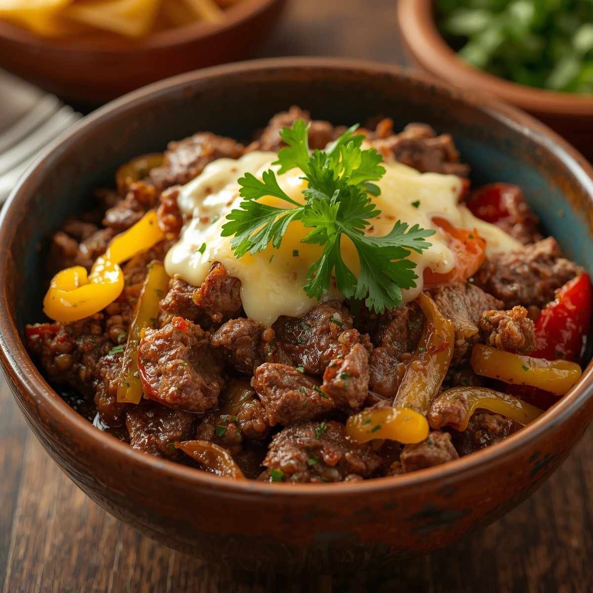 High-Protein Philly Cheesesteak Bowl