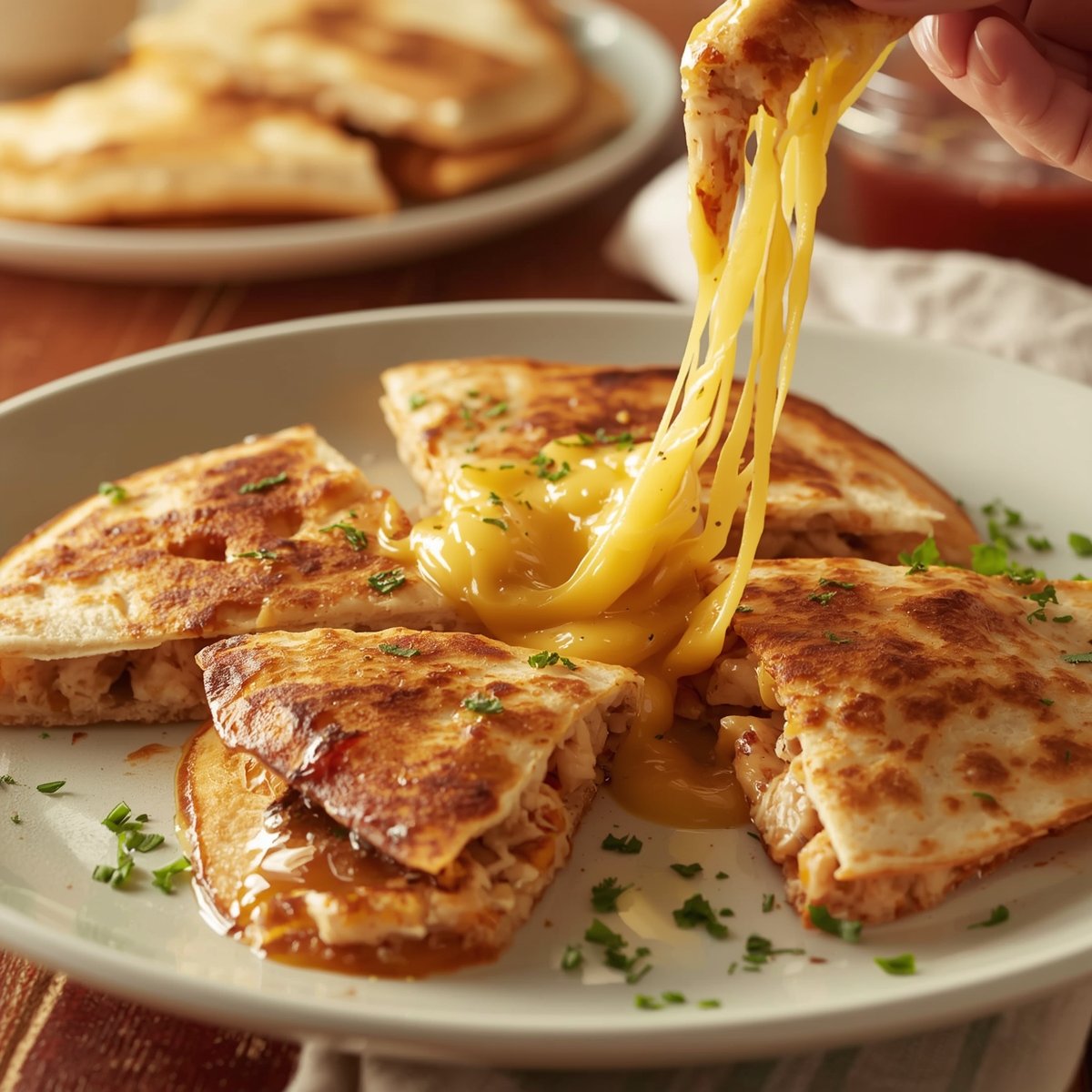 Thumbnail for High-Protein Chicken Ranch Quesadilla