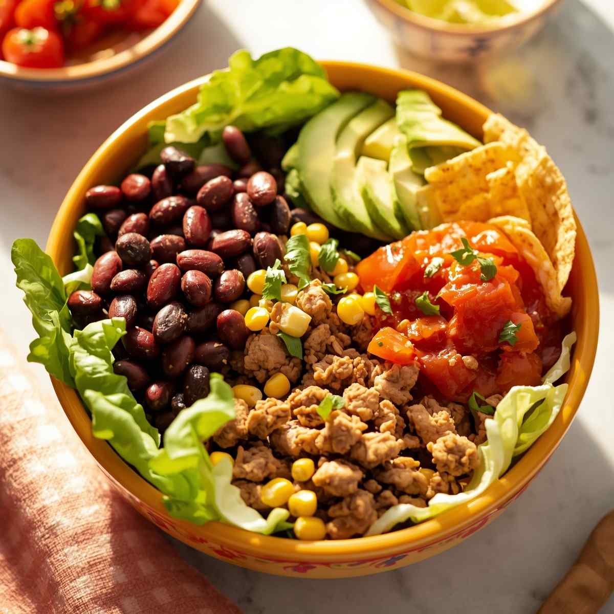 High-Protein Turkey Taco Salad