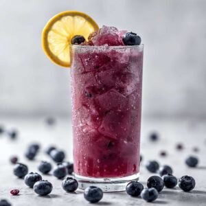 Homemade Blueberry Lemonade Slush