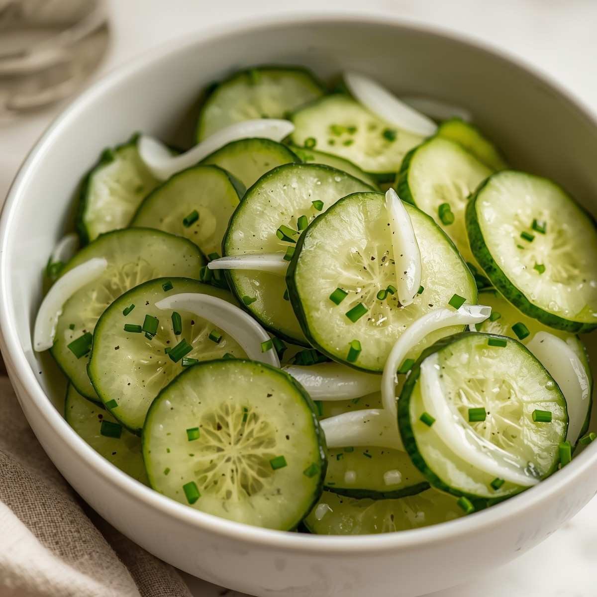 Easy Marinated Cucumber Salad