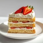 Soft Vanilla Strawberry Shortcake Cake