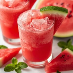 Watermelon Lime Mint Slushie