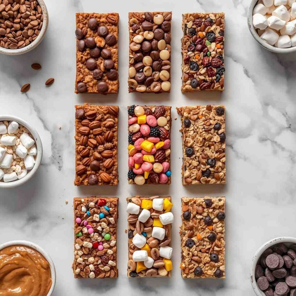 10 different no-bake granola bar