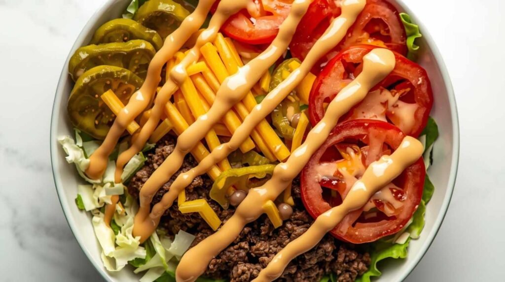 Cheeseburger Bowl (High Protein & Low Carb)