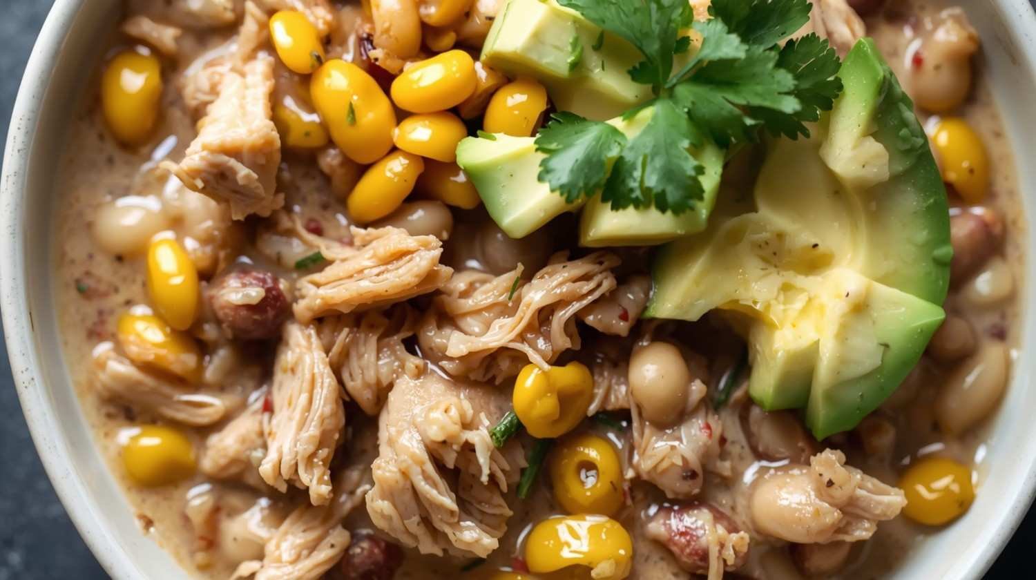 Creamy White Chicken Chili (Meal Prep Friendly)