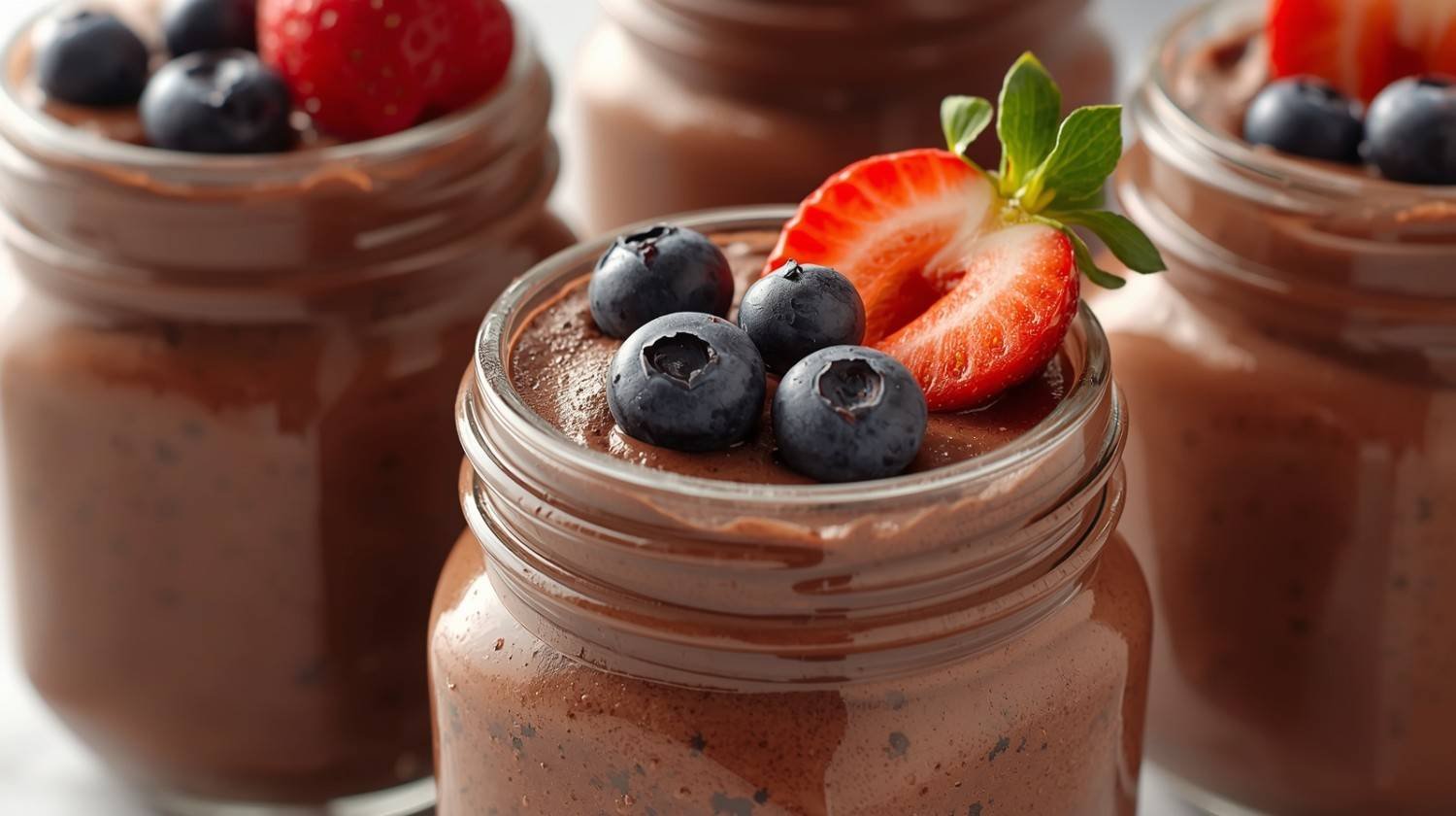 Healthy Chocolate Protein Pudding