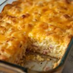 Keto Ham and Cheese Breakfast Casserole