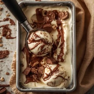 Homemade Moose Tracks Ice Cream