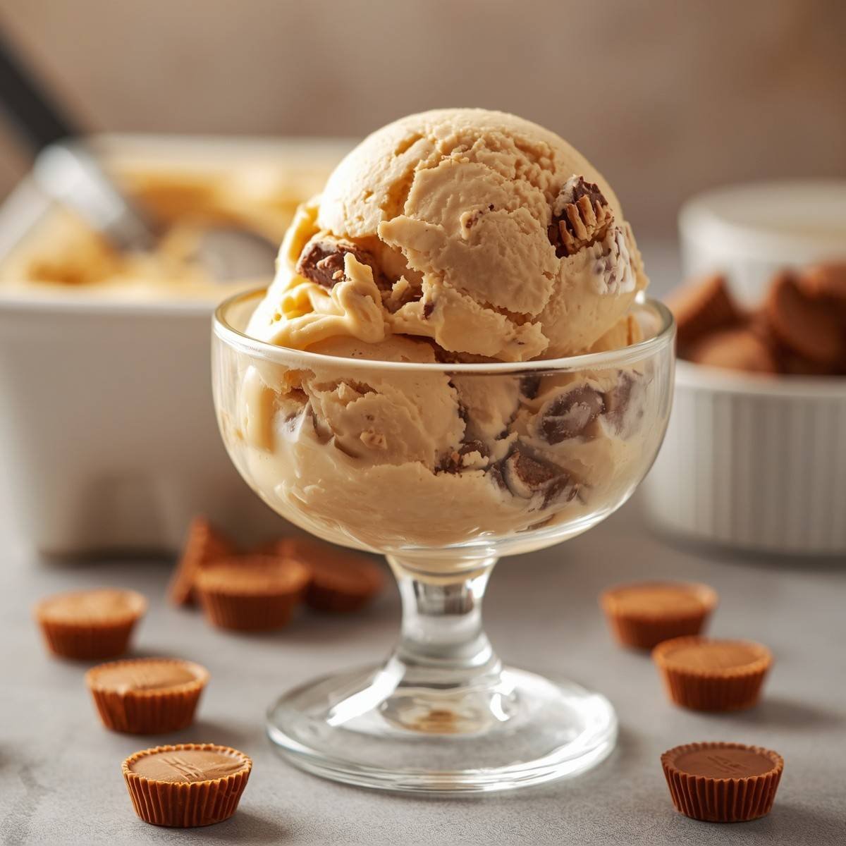 Thumbnail for Homemade Reese’s Peanut Butter Ice Cream