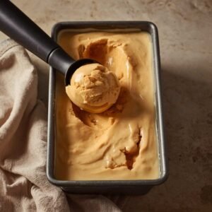 Homemade Butterscotch Ice Cream