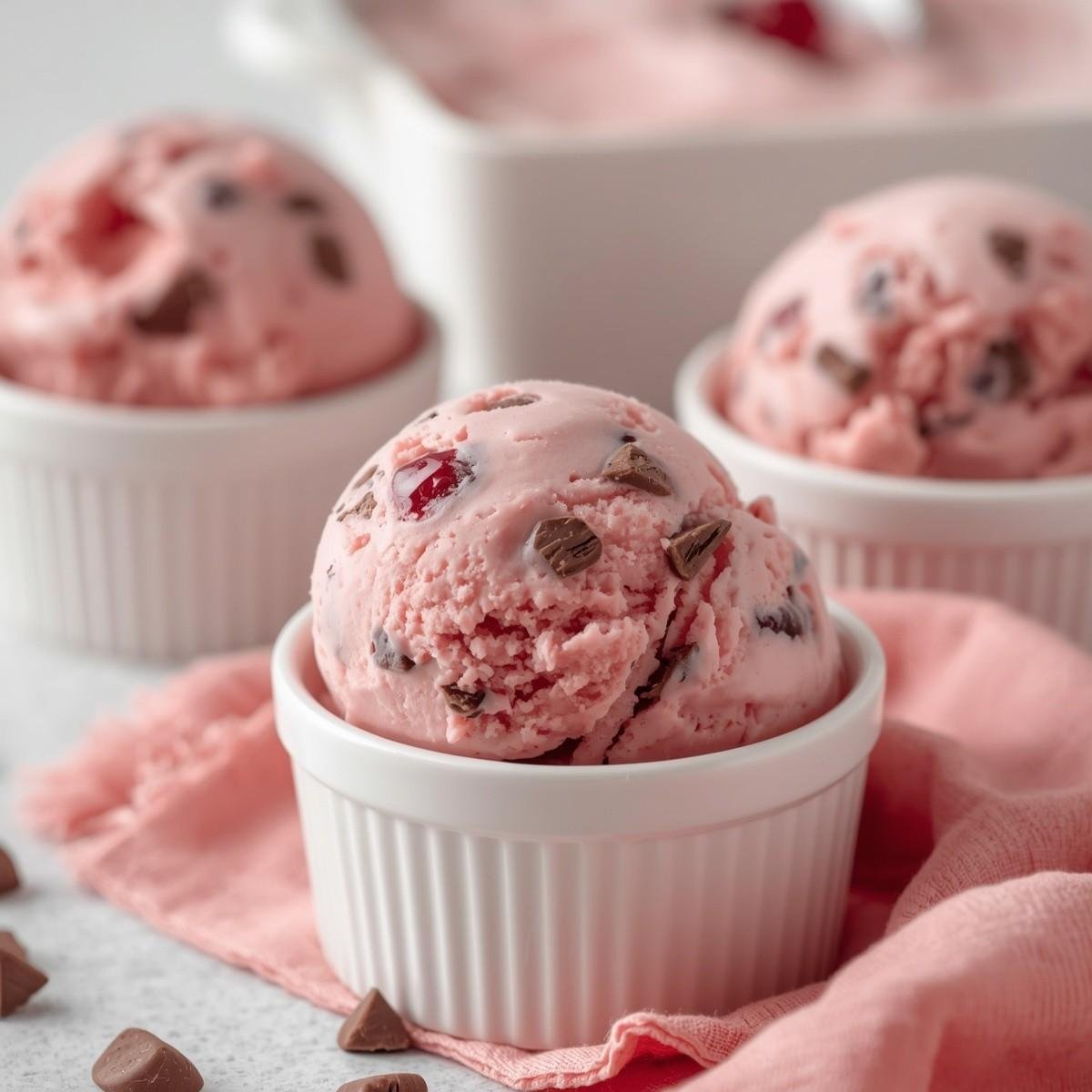 Thumbnail for Homemade Cherry Chocolate Black Forest Ice Cream