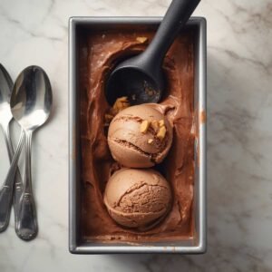 Homemade Chocolate Peanut Butter Ice Cream