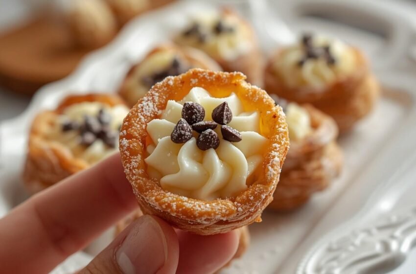 Easy Mini Cannoli Dessert Cups