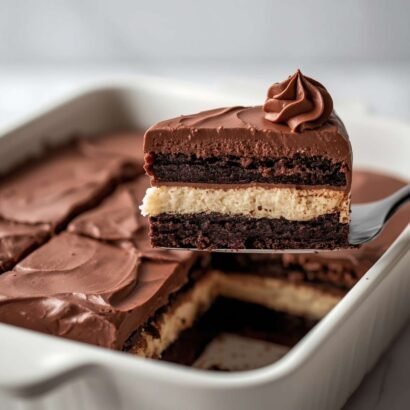 Classic Italian Love Cake with Chocolate Topping