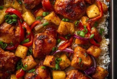 Thumbnail for Hawaiian Chicken Sheet Pan Dinner
