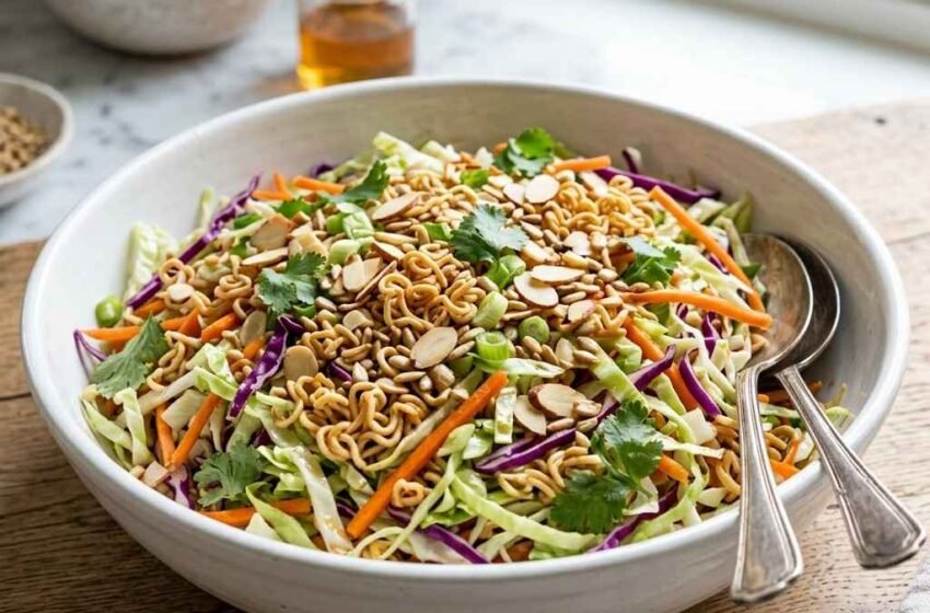 Crunchy Asian Ramen Noodle Salad